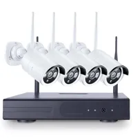 4PCS 4CH CCTV Wireless 720p NVR DVR 10MP IR Outdoor P2P WiFi IP Security Camera Video Surveillance US5363837
