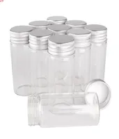 24pcs 30 мл 1 унции стеклянные бутылки с алюминиевыми крышками 3070 мм банки Прозрачные контейнеры парфюмерные бутылки Qty7296315