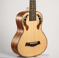 H￶gkvalitativ 23 tum ukulele -konsert Hawaiian Guitar Ingman Spruce Panel fyra str￤ngar liten ukulele f￶r musikalinst8383767