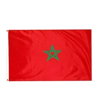 Drapeau marocain de haute qualit￩ 3x5 ft Banner national 90x150cm Festival Party Gift 100d Polyester Indoor ext￩rieur drapeaux imprim￩s et ban2295417