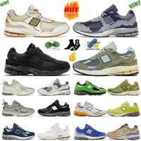 Zapatos casuales New Balance 2002r Blanco Blanco Gris Marino Army Paceta de gamuza Red Green Camo Navy Blue Balances 2002 R Mujeres Mujeres Sports Trainers Sneakers