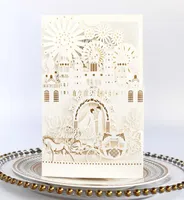 3D Wedding Invitation Cards Highend Limousine Laser Hollow Out Bride And Groom Wedding Party Invites Favors By DHL5541108