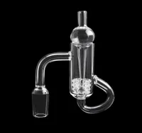 Beracky Diamond Loop Quartz Banger con burbujas de vidrio Capinea de carbohidratos 10 mm de 14 mm 18 mm Clava de cuarzo macho Mujer clavos para vidrio Wate2560469