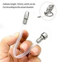 Confetti Silicone Urinary Catheter Chastity Cage Accessories Plug Insert Penis Urethral Orifice Male Cock Ring MasturbatorSex Toy 6109708