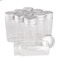 24 st 30 ml 1oz glasflaskor med aluminiumkapslar 3070mm burkar transparenta containrar parfymflaskor qty8269871