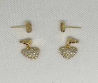 2020Luxury Sieraden Letter Love Earring Back Back Womens Diamondstudded Brass Earrings Internet Celebrity Fashion4807230