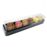 Present Wrap 10 -Pieces Cupcake Stand Macaron Packaging Boxes PVC Pet Blister Box Bakning Tillbehör Partisleverans