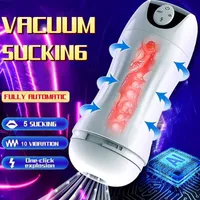 Sex toy massager Automatic Sucking Masturbation for Men Machine Vacuum Sucktion Vibrater Real Vaginal Blowjob Toys Man