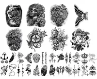 Metershine 32 Blätter wasserdichte temporäre gefälschte Tattoo -Aufkleber mit einzigartigen Bildern oder Totem für Männer Frauen Girl2496383