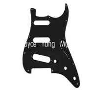 New Black 1 PLY Electric Guitar Pickguard For Fender Strat Style Electric Guitar Wholes2681856