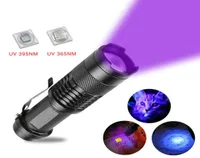 UV 395NM 365NM LED Ultraviolet Torch Zoomable Mini Linterna UV Light Pet Pet Pet urine stains Detector Scorpion Hunting Lamp5138011