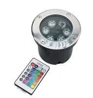 Edison2011 6W 9W AC 85265V LED Underground Lamp Light RGB Colorful with 24 Keys Controller IP67 Waterproof Projector Light for Ga2989775