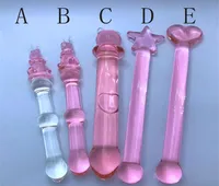Rabbit Pink Crystal Glass Dildos Masturbator Realistischer Dildo Penis Großer GSPOT Anal Butt Plug Erwachsene sexy Spielzeug für Frau weiblich6751338