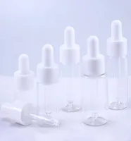 50pcslot 5ml 10ml 15ml 20ml Clear Glass Dropper Bottle 항아리 화장품 향수 에센셜 오일 병 5757424