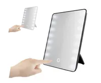 16 LED Lighted Makeup Mirror With Light Lamp Portable Touch Screen Cosmetic Mirror Beauty Desktop Vanity Table Stand Mirrors T20015887515