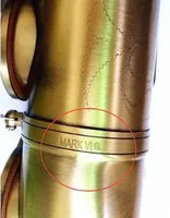 Mark VI Tenor Saxof￳n Antiguo Copper BB Sax plano Instrumento musical Profesional Botones de perla de lat￳n con cajas de l￡minas 7883937