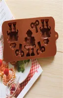 3D Robot Chocolate Silicone Mold DIY Nonstick Gummy Candy Craft Easy Release Ice Cube Tray Cake Decoration for Birthday8464682