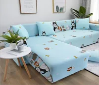 Sofa Cover Set Geometric Couch Cover Sofa élastique pour le salon Animons Corner L En forme de chaise longue SFGUUT6232362