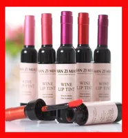 6 Colors Red Wine Bottle Lipstick Tattoo Stained Matte Lipstick Lip Gloss Easy to Wear Waterproof Nonstick Tint Liquid8066061