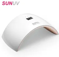 Sunuv Sun9s Tırnak Lambası 24W UV LED Hafif Tırnak Kurutucu USB Şarj Kablosu Parmak ve Ayak tırnakları için Profesyonel Manikür Lambası 55547855