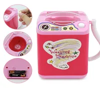 Cute Mini Simulation Play Pretend Electric Cosmetic Powder Puff Washing Machine Makeup Brushes Cleaner Washer Tool1104912