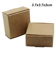 Brown 50pcslot 37x37x2 cm Kraft Paper Wedding Gifts Boxes for Ornament Jewelry Cookie Cardboard Handmade Soap Candy Storage Pac7019293