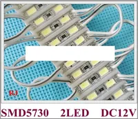 2 LED SMD 5730 Lámpara de luz del módulo para mini signo y letras DC12V 2LED IP65