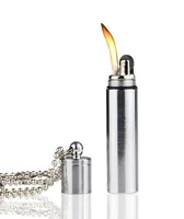 Outdoor Mini Lighter Whistle Waterproof Grinding Wheel Kerosene Lighter Keychain Refillable Gasoline Lighter1444613