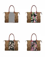 Leopard Handbag Camouflage Printing Bags Large Capacity Travel Tote with PU Handle Sports Outdoor Yoga Totes Storage Maternity Bag4616242