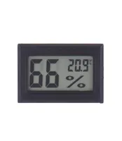 Temperature Instruments 2021 Wireless Lcd Digital Indoor Thermometer Hygrometer Mini Temperature Humidity Meter Black White Drop D9252308