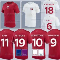 22 23 Qatar 9 MUNTARI Mens Soccer Jerseys 2022 2023 AFIF 10 ALHAYDOS ALAAELDIN ABDELKARIM A.AZIZ 19 AL-MOEZ BOUALEM BOUDIAF HOMAM Football Shirts Short Sleeve Uniform