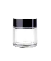 60ml Clear Glass Cosmetic Jar Pot 60g Skin Care Cream Refillable Bottle Cosmetic Container Makeup Tool For Travel Packing1052478