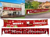 Décorations de Noël 300x50cm Oxford Tissu Banner Bunting Merry Christmas Decor Festive Party Home Outdoor Scene Layout Vismas NAVI4654520