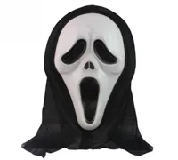 Whole2016 New Halloween Mask Masquerade Latex Party Dress Skull Ghost Scary Scream Mask Face Hood Unisex3346344