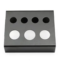 Whole7 Cap Holes Tattoo Ink Cup Holder Stand professionele roestvrijstalen pigmentbekers beugel Black Red Tattoos Tools4877978