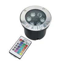 Edison2011 6W 9W AC 85265V LED Underground Lamp Light RGB Colorful with 24 Keys Controller IP67 Waterproof Projector Light for Ga6124758