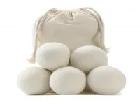 2019 New Wool Dryer Balls Premium Arebium Natural Fabric Lovener 275inch 7cm Static يساعد على جفاف الملابس في الغسيل Quicke6142664