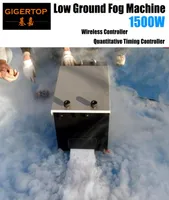 1500W Low Ground Smoke Machine utrustad med fjärrkontroll Tid Kvantitetsstyrenhet Ice Backet Fast Fog Jet SPE2649762