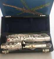 YFL471 FLUTE MUSIC STRUMENT 17OVER Open Ekey Silver C Tune Gold Mouthpiece Gift6054599