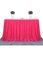 Skirt da tavolo 183 x 77 cm TUTU TULLE Table stoffa Festa Farebbe Baby Shower Decorazione per la casa Schema Birthrel5048906