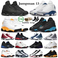 Men basketskor 13S French Blue del Sol Obsidian Black Cat Hyper Royal Chicago Bred Starfish Cap and Gown 13 Trainers Sport Sneakers