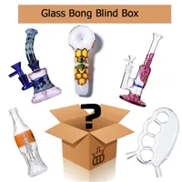 Glass Bongs Blind Box Percolator Shishs Überraschungskästen Rauchen Wasserleitungen Mystery Box Öl Tupfen Rigs Zufallsstil