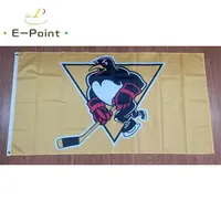 AHL Wilkesbarre Scranton Penguins Flag 35ft 90cm150cm Banner de poli￩ster Decoraci￳n Flying Home Gards Festive Gifts8184868