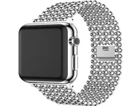 WatchBand for Apple Watch 38 mm 40 mm 42 mm 44mm Band Gold New Luxury Edelstahlperlen f￼r iWatch 2 3 4 5 Serie Riemen Stahl Bra3521497