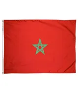 Drapeau marocain 3x5 ft Style personnalisé 90x150cm Mar Natioanl Country Flag Banners of Morocco Flying Hanging3140432