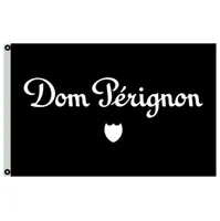Dom Perignon Champagne Flags Banners 3x5ft 100d Polyester Fast عالية الجودة اللون مع اثنين