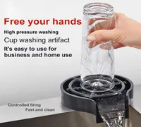 Krany kuchenne Automatyczne filiżanki pralki kran szklany szklany rinser na zlewozmywak kawiarnia miotacz kubki