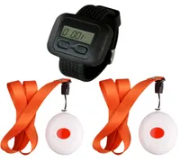 SINGCALL Wireless Nursing Calling System for Old Disabled people for hospital 1 Watch Receiver and 2 Bells6661904