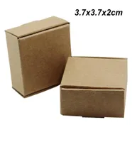 Brown 50pcslot 37x37x2 cm Kraft Paper Wedding Gifts Boxes for Ornament Jewelry Cookie Cardboard Handmade Soap Candy Storage Pac8284336