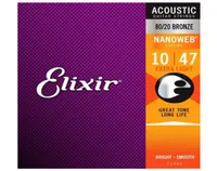 Whole 10 Sets New Elixir Acoustic Guitar Strings 11100 11002 11025 11027 11052 16002 16027 16052 16077 16102 Musical Instrumen7280525